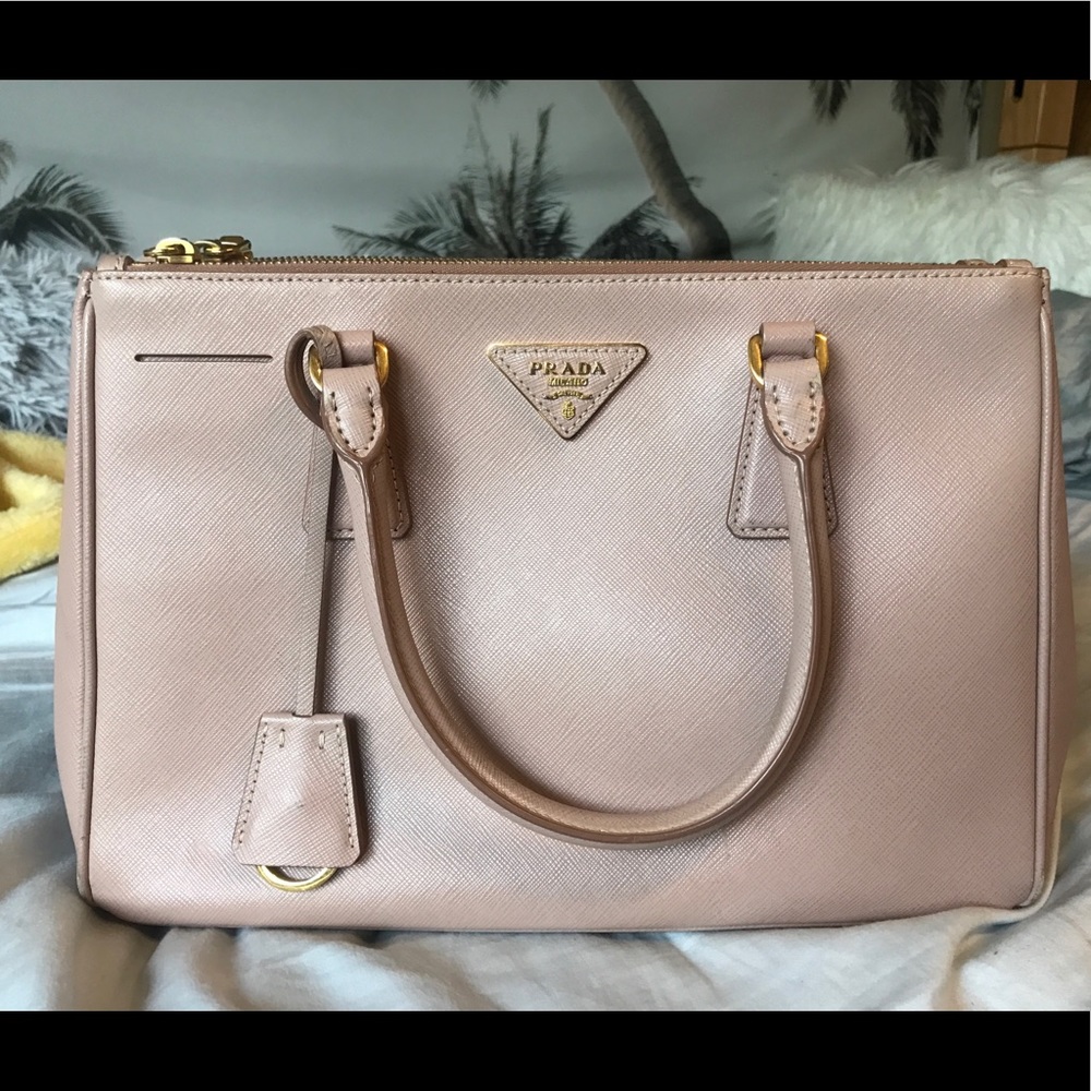 Prada Saffiano Small Double ZIP Tote